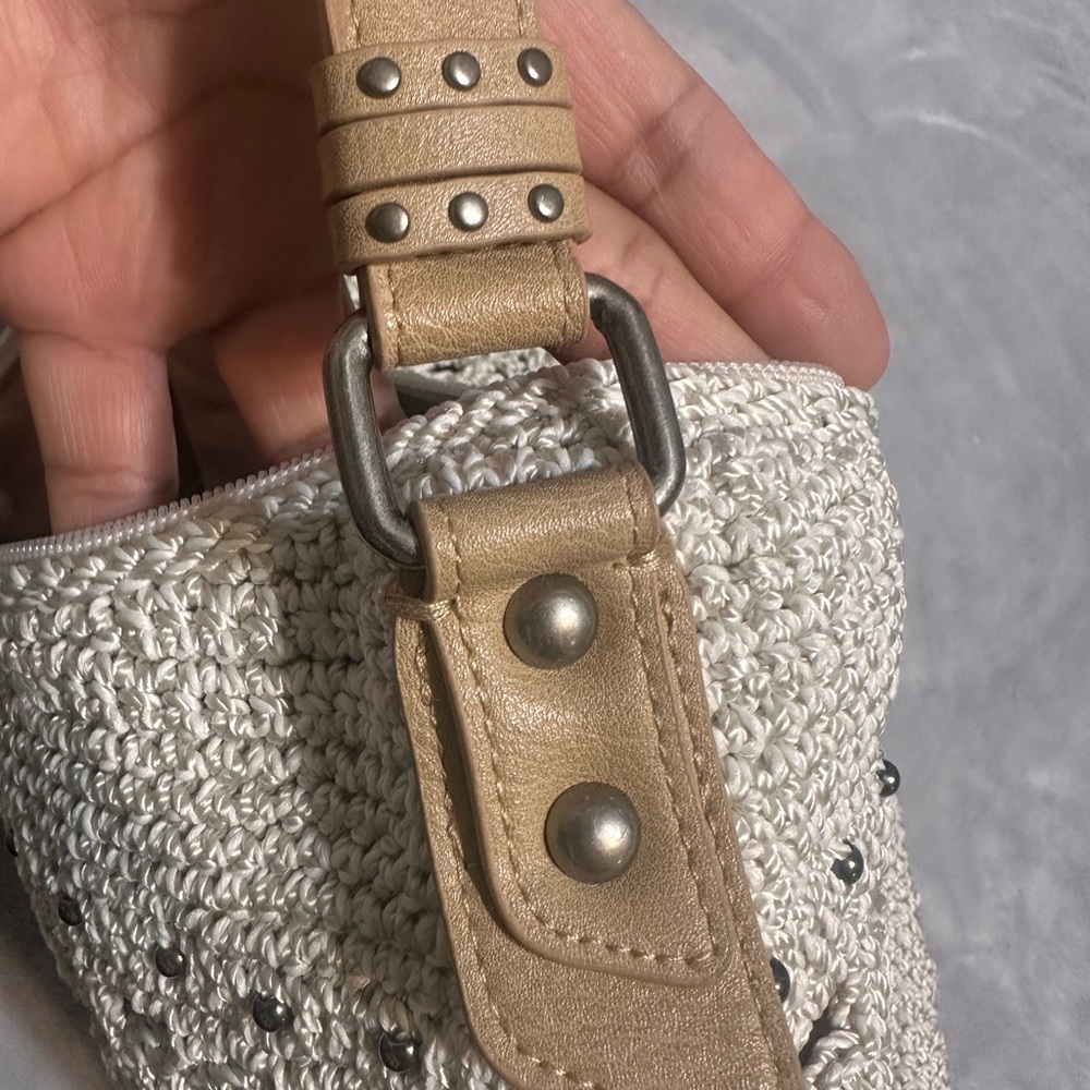 The Sak Tan and Cream Crochet Shoulder Bag - Picture 3 of 12